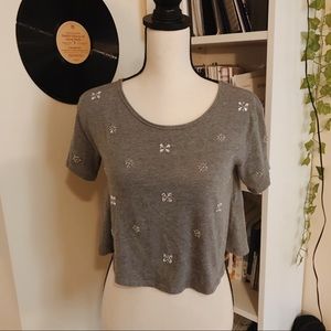 abercrombie kids grey shirt | size medium